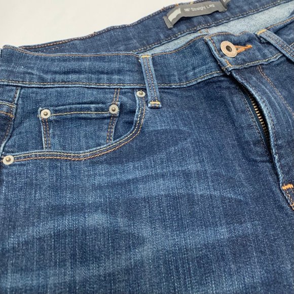 Levi's 505 Straight Leg Dark Wash Jeans Size 6 - Picture 5 of 6